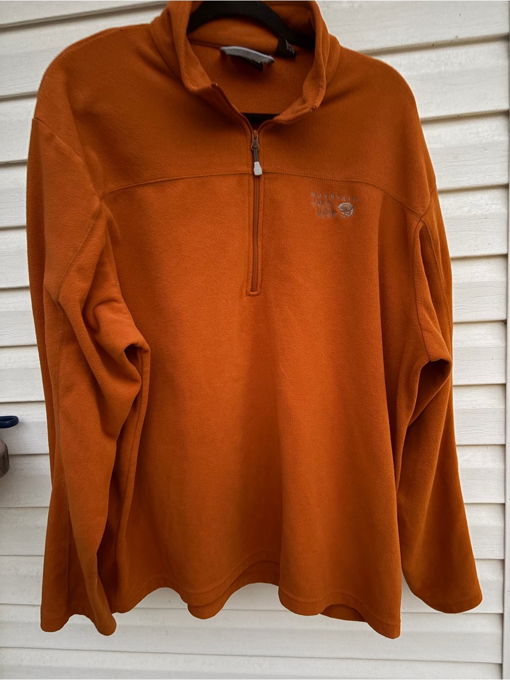 Mountain Hardwear Men’s XXL Tall Orange Quarter Zip Fleece Pullover 2XT